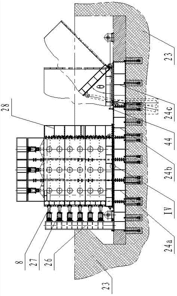 Three-way load large-scale three-dimensional analog simulation test system