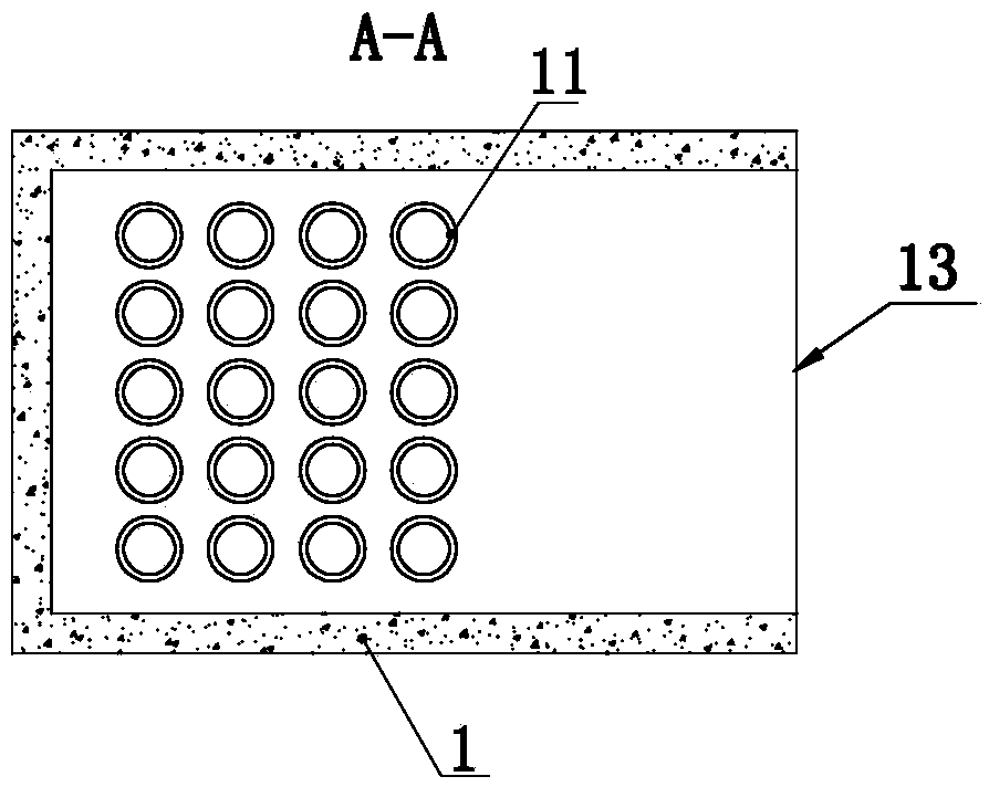 A cable duct dredging device