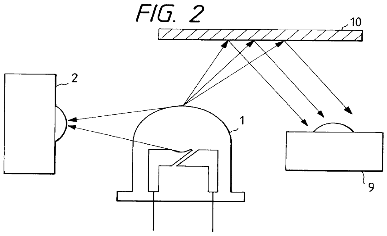 Photosensor using side surface light