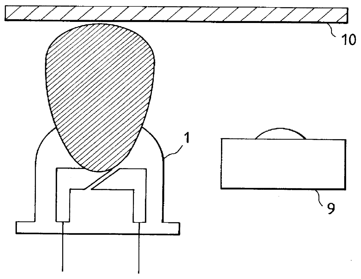 Photosensor using side surface light