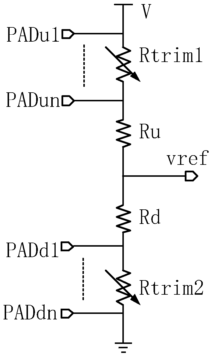 A trimming circuit and battery protection chip