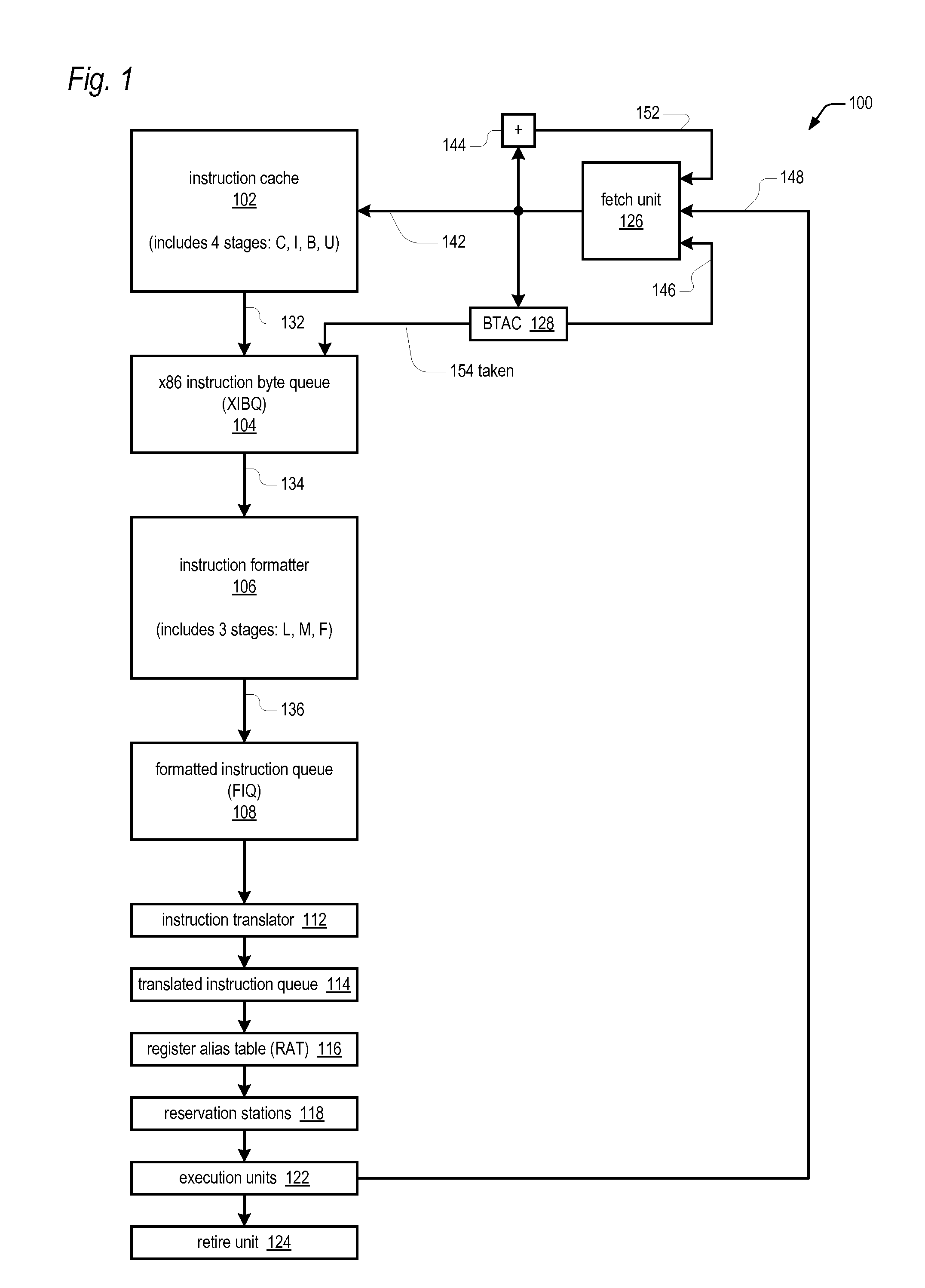 Apparatus for efficiently determining instruction length within a stream of x86 instruction bytes