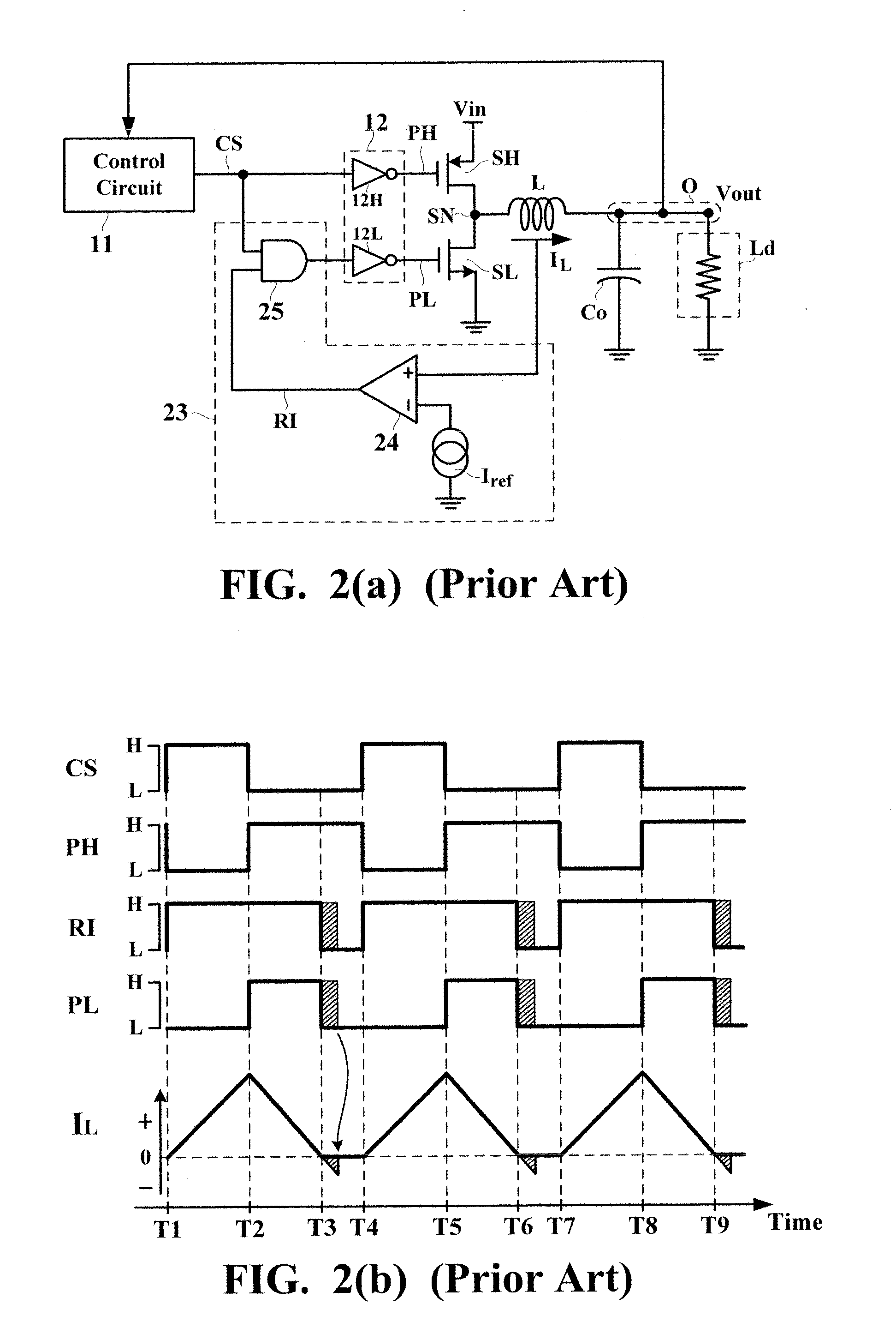 Reverse current preventing circuit with an automatic correction of reference