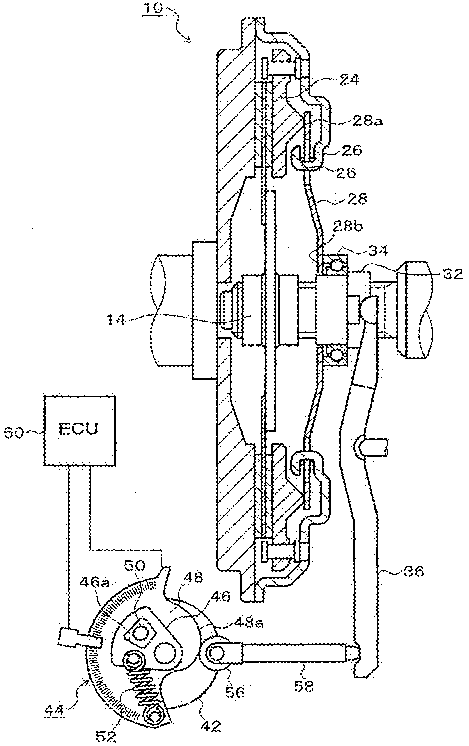 Clutch controlling device