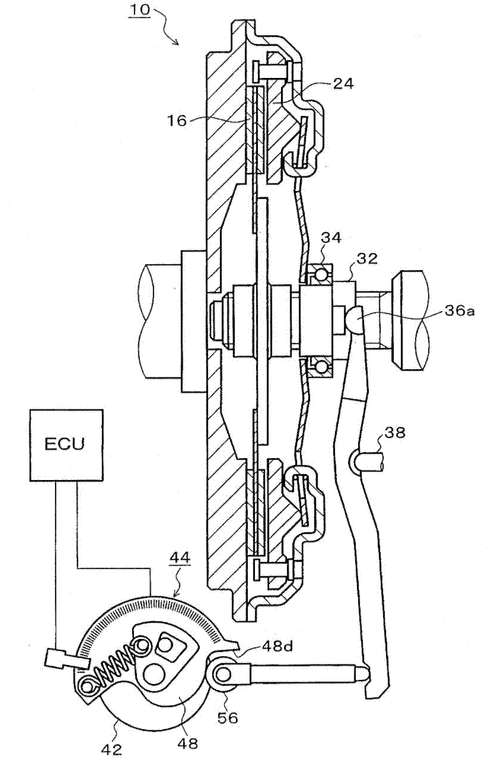 Clutch controlling device