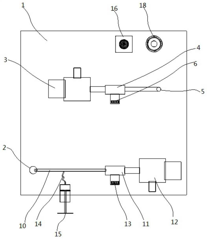 A rapid drainage device for icu nursing