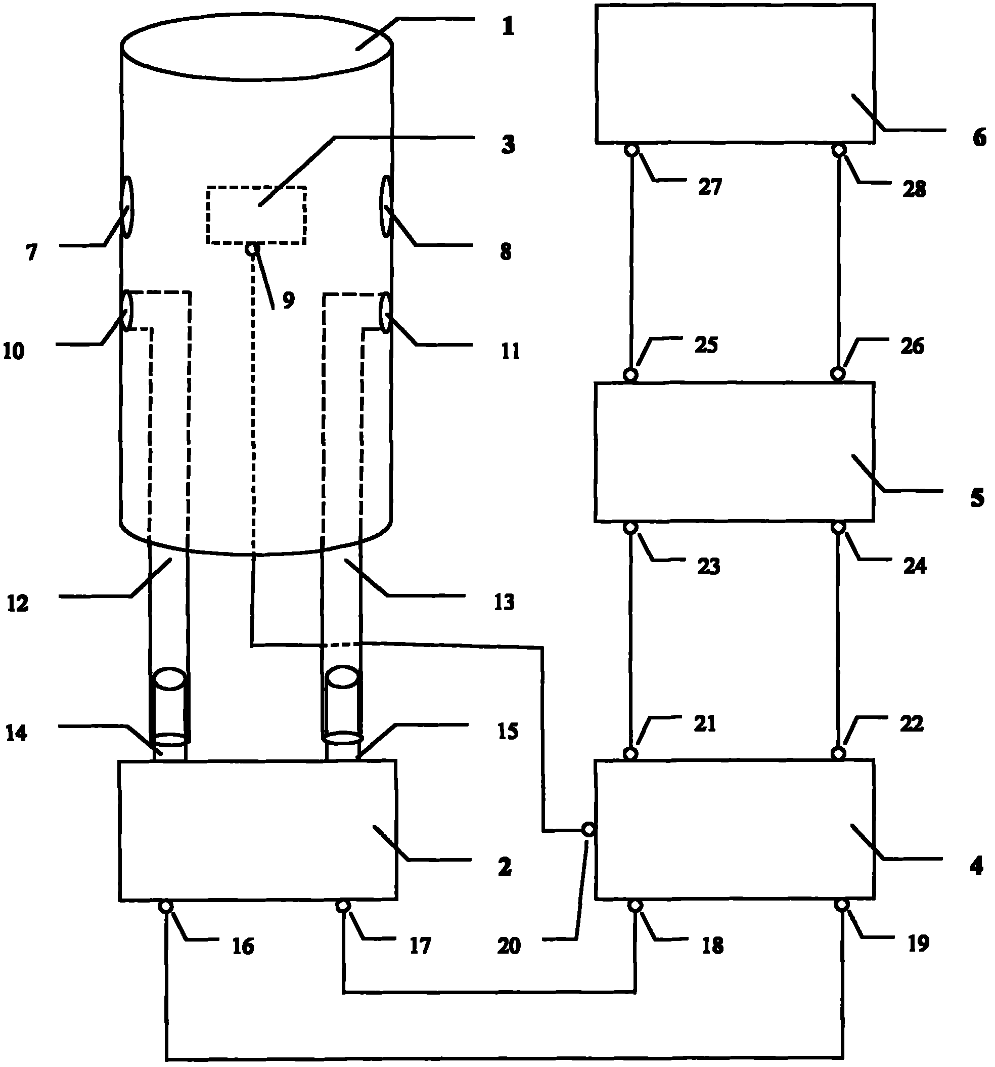 Digital crosswind sensor for monitoring wind speed and wind direction of crosswind