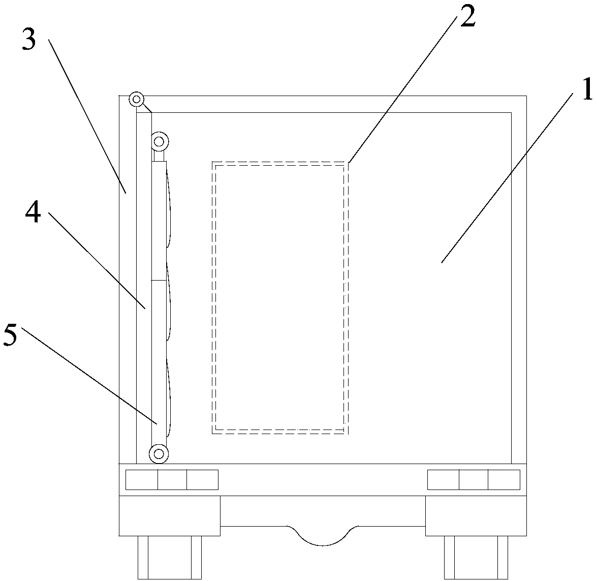 Movable quick-repair vehicle provided with vehicle paint quick-repair integrated cabinet and having side face capable of extending to form operating room