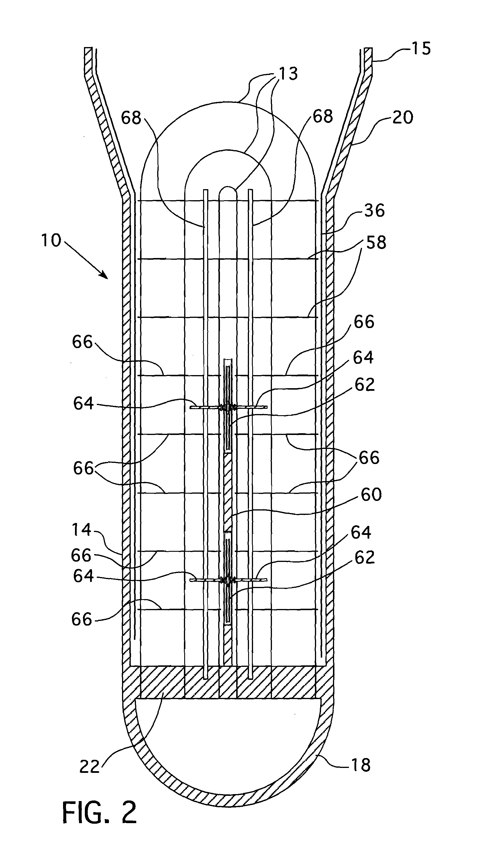 Anti-vibration tube support plate arrangement for steam generators