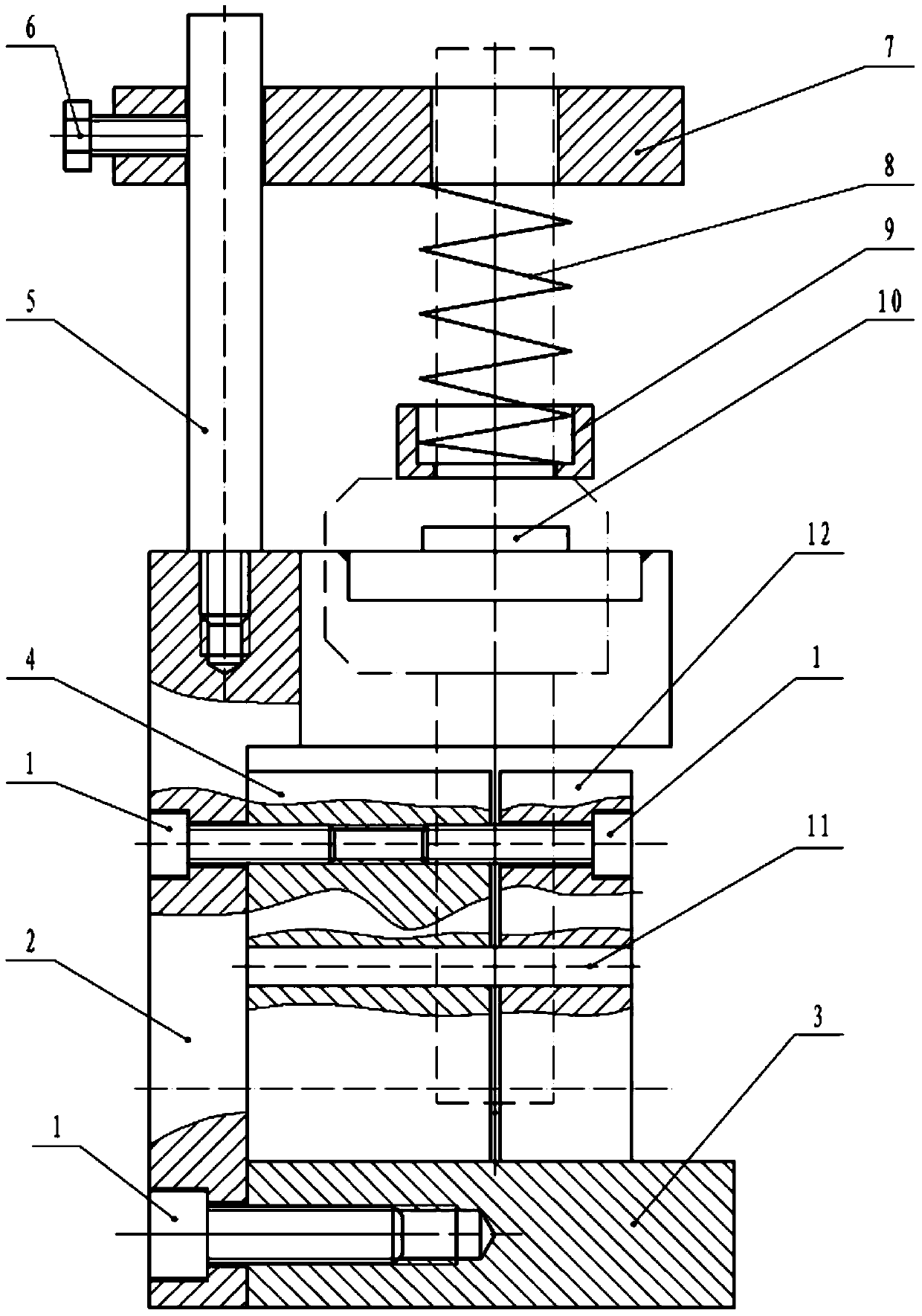 Grinding Tool and Grinding Method for Square Hole of Servo Mechanism Roller Drive Piston Rod