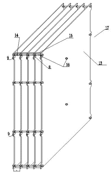 Supporting plate for flat membrane elements as well as flat membrane elements and flat membrane components