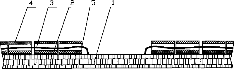 Woollen fabric with surface bound with chains