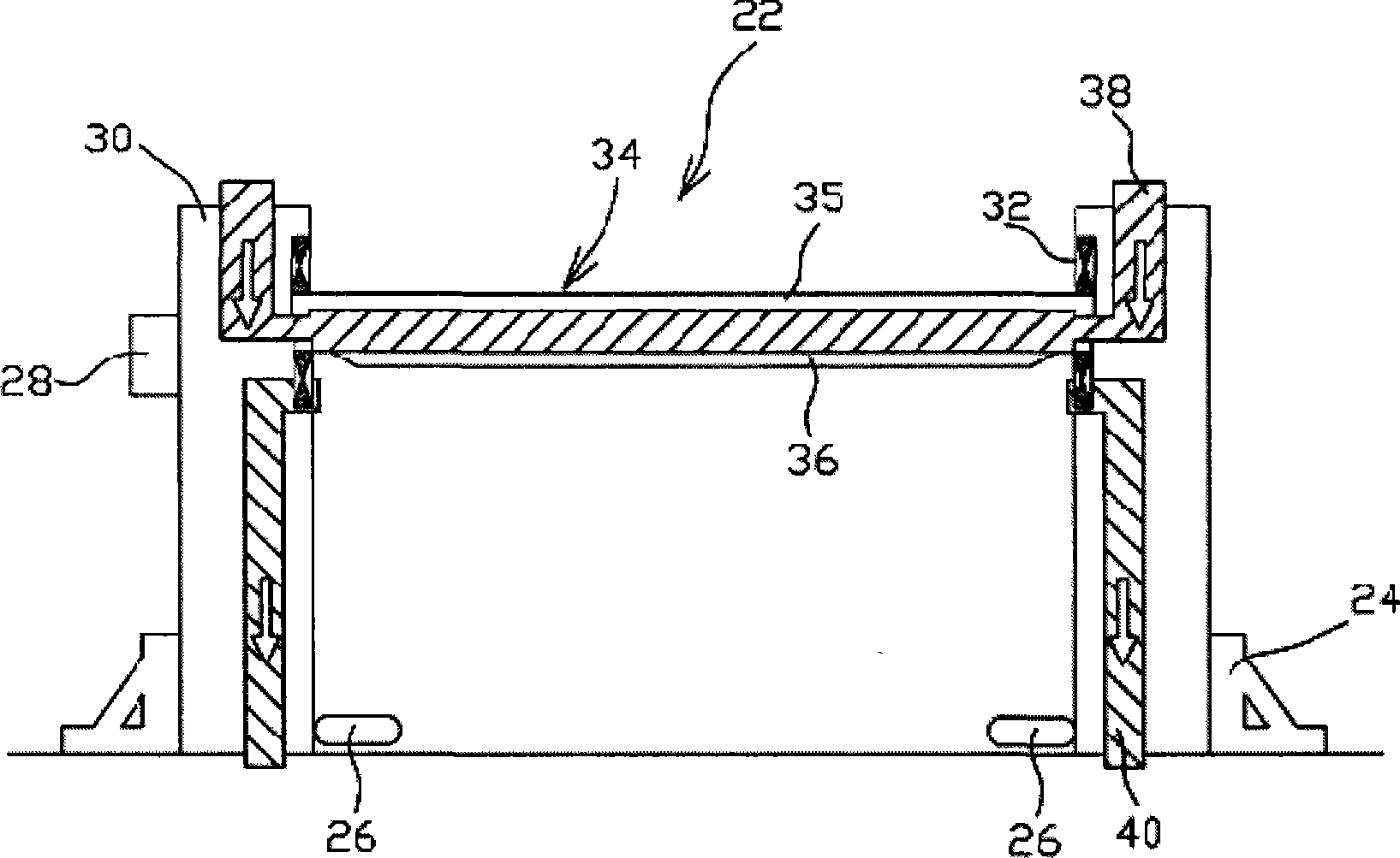 Gantry type light shield cleaning device