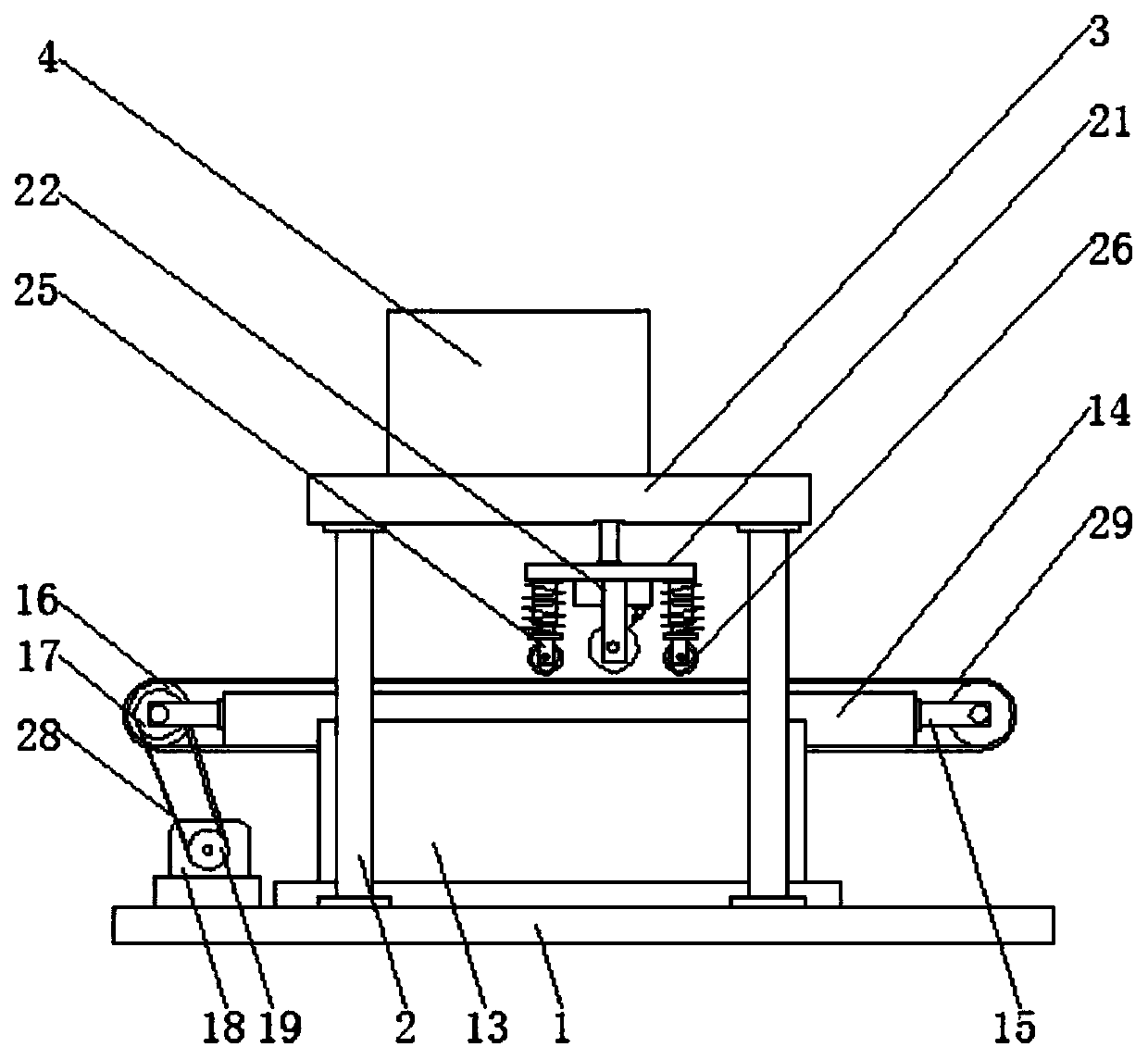 Cloth printing and dyeing device for clothing production