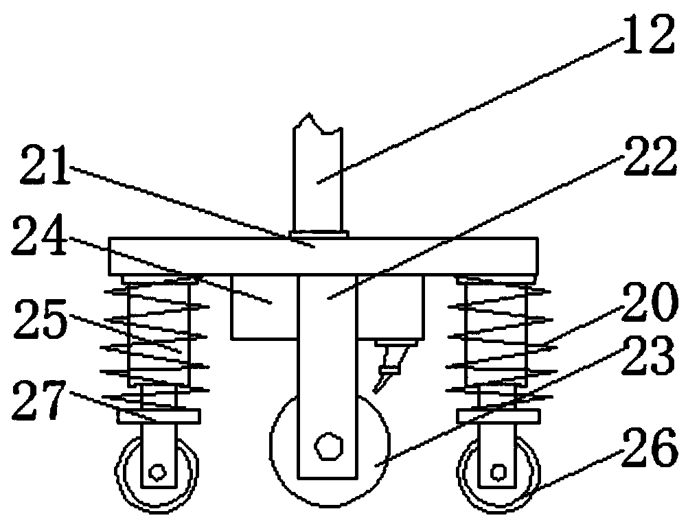 Cloth printing and dyeing device for clothing production