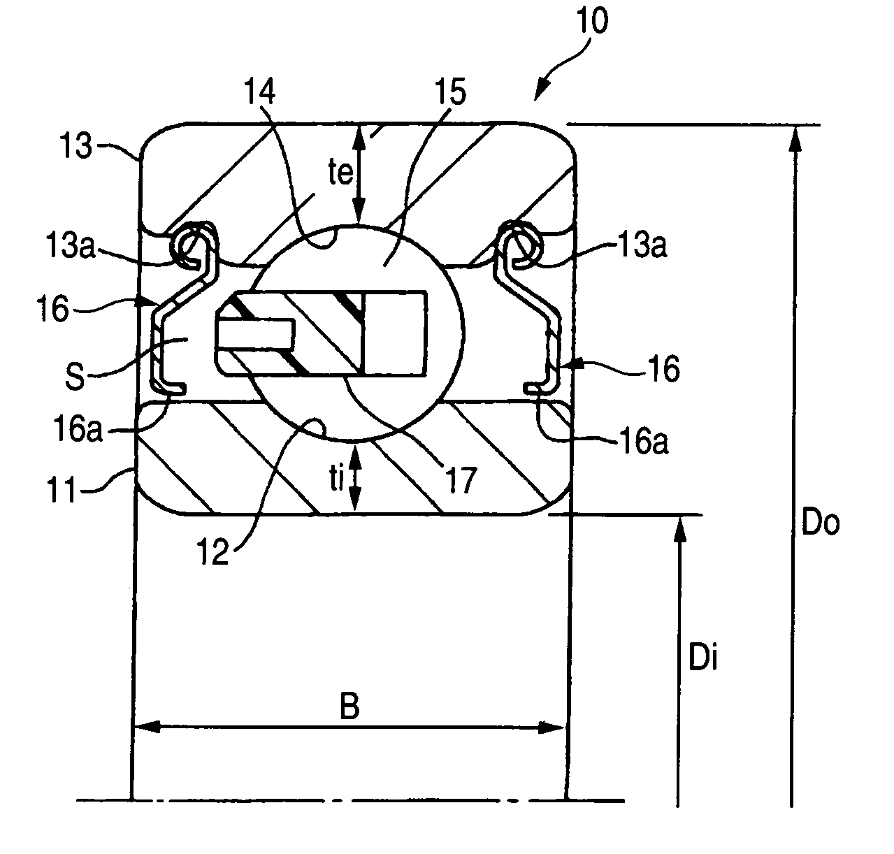 Rolling element bearing and motor