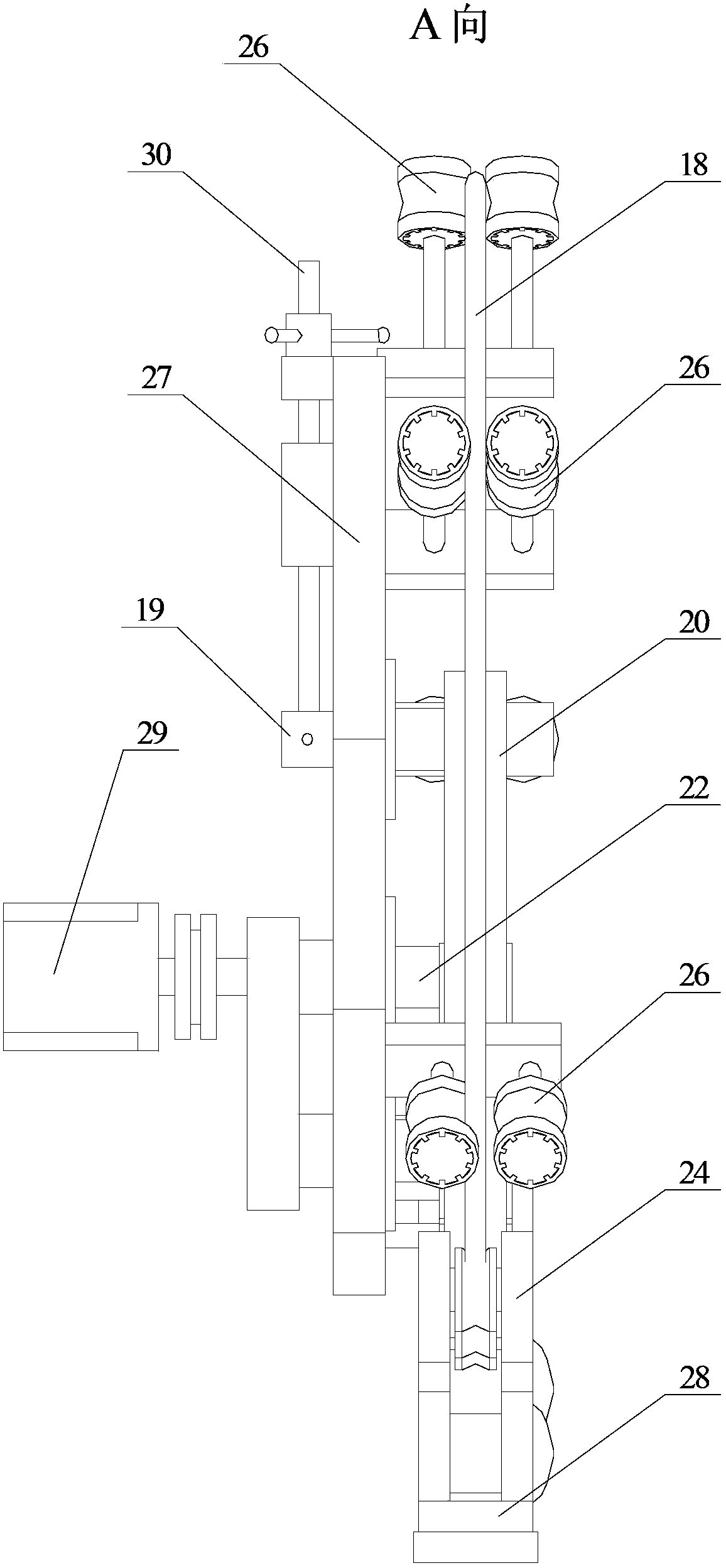 Bead ring positioning, clamping and turning device of bead ring winding machine