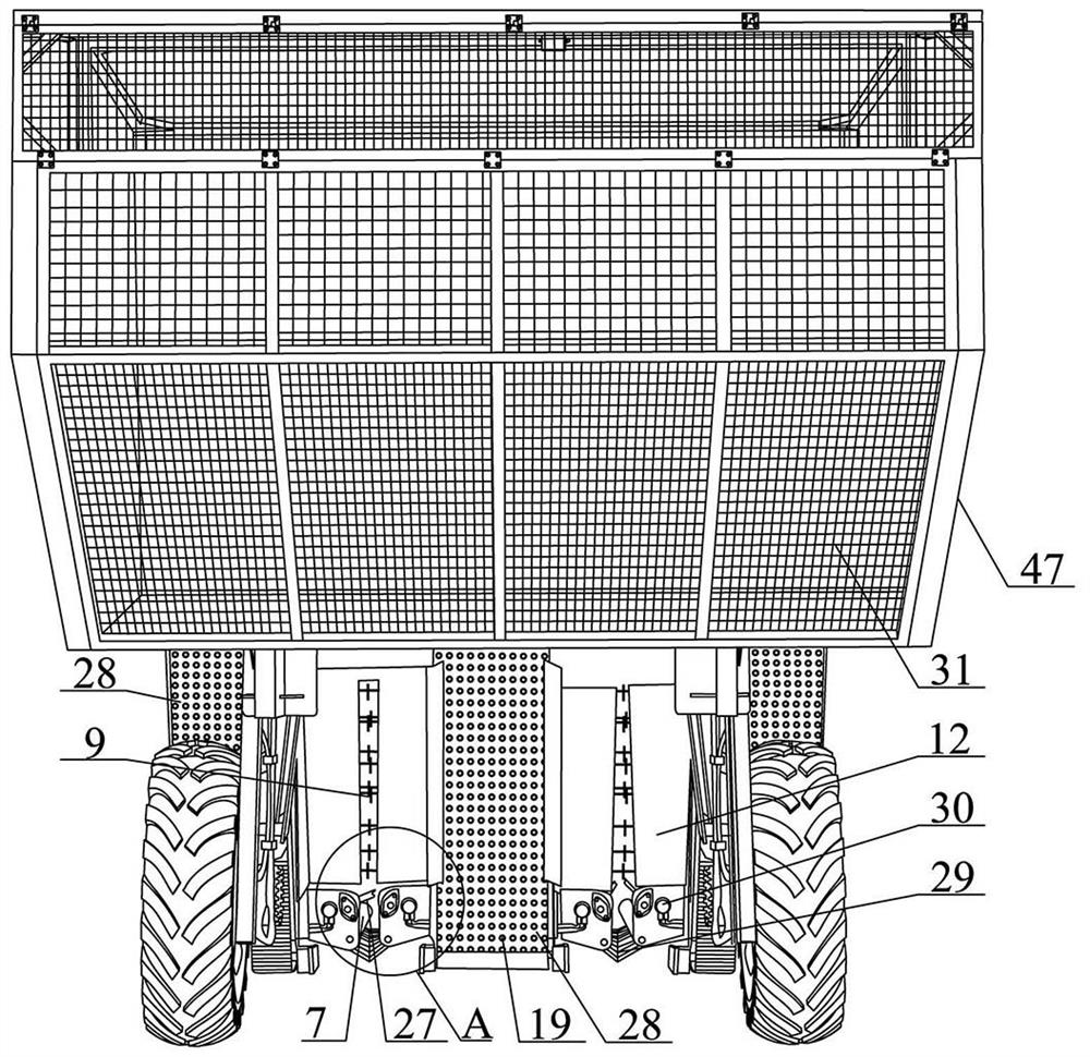 Flat pressing type upper tobacco leaf harvesting machine