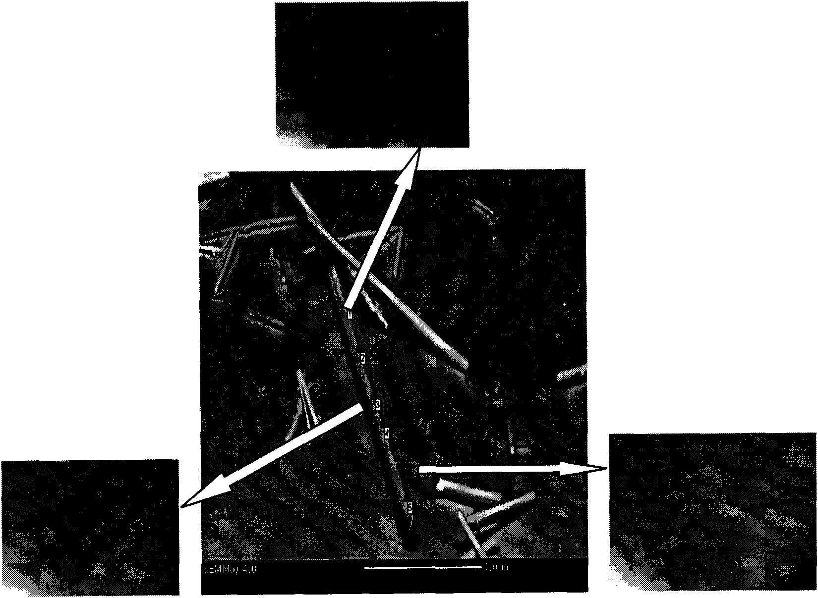 CaSO* crystal whisker with desulfurized gypsum as raw material and preparing method