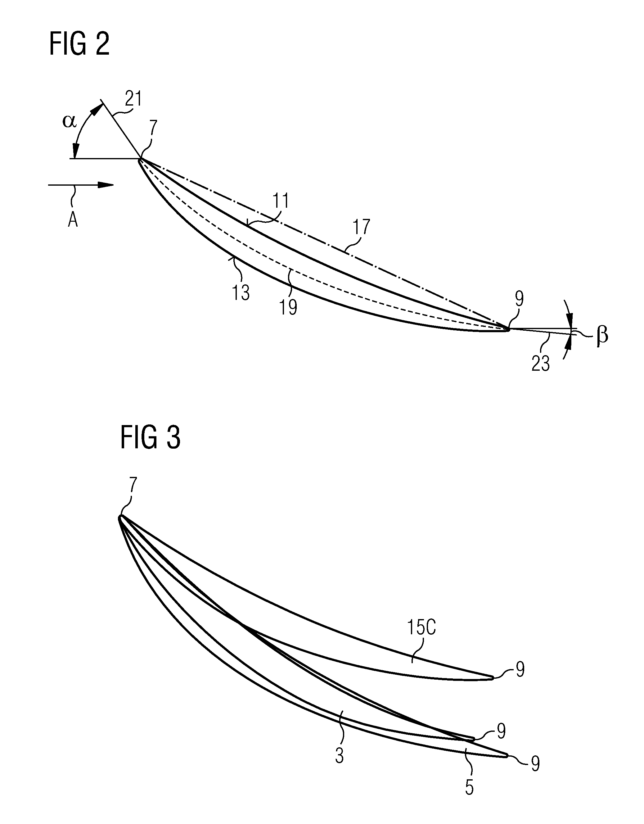 Vane or blade for an axial flow compressor