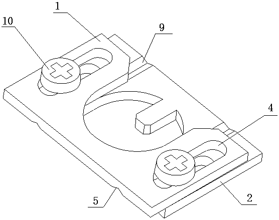 A clamp for fixing fiber optic cable reinforcement