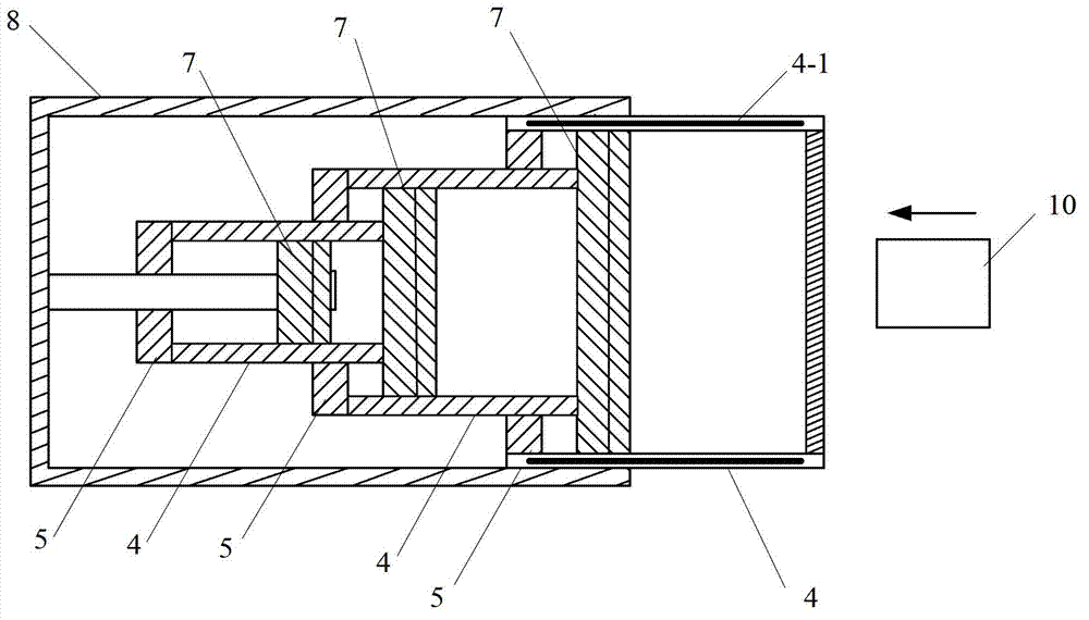 Working method of buffer automatically attracting and releasing slider