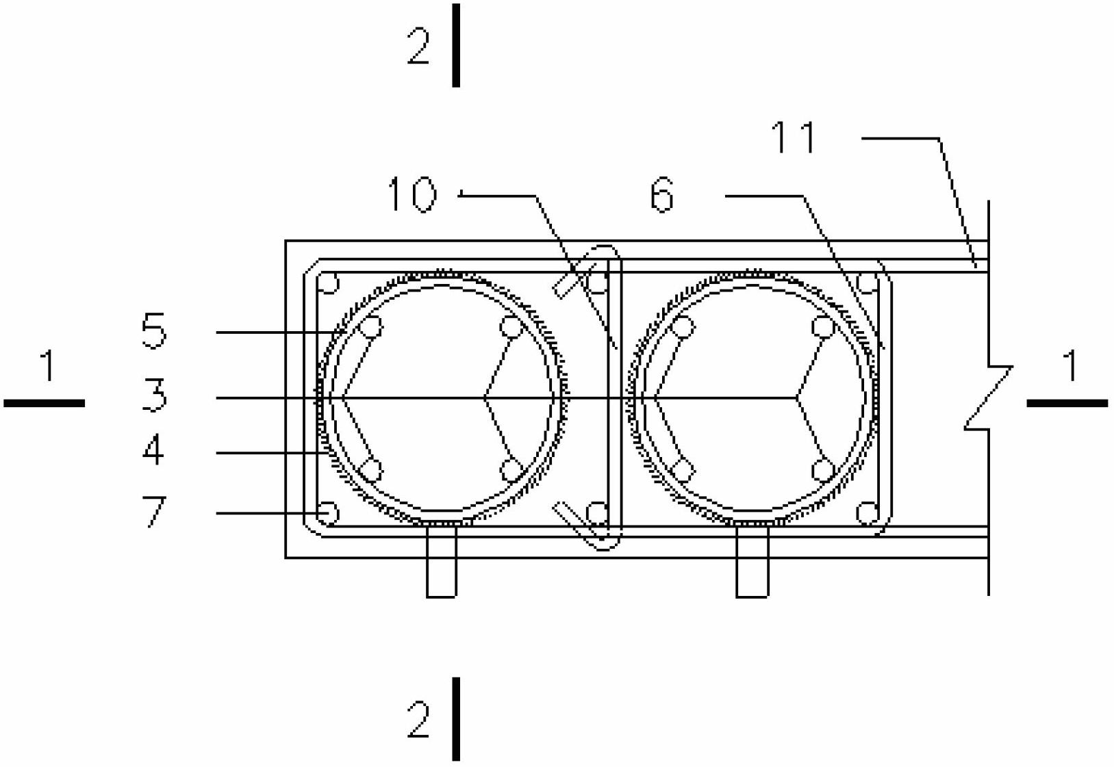 Connecting structure for assembly type concrete shear wall edge member