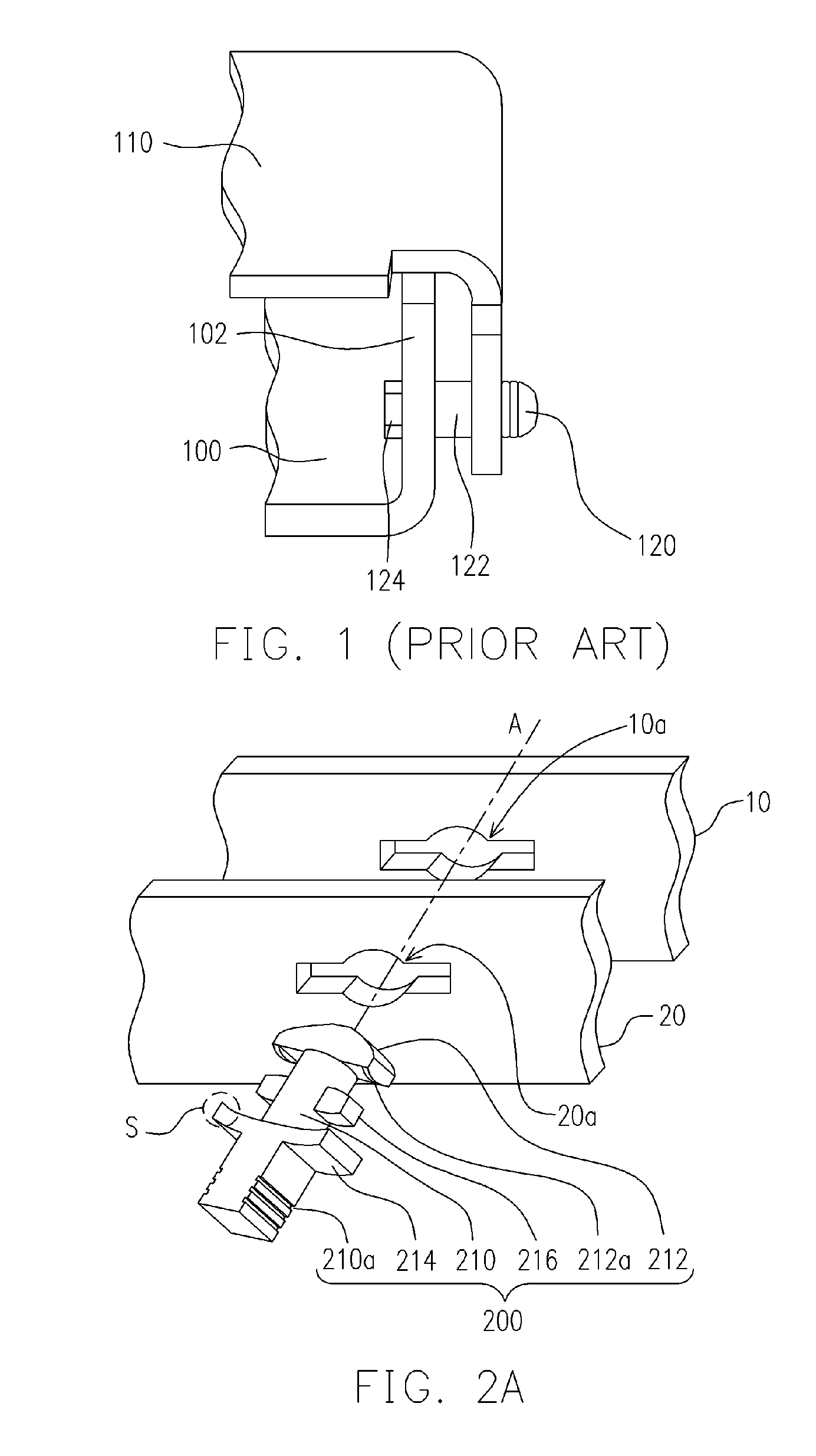 Mounting button used in display module