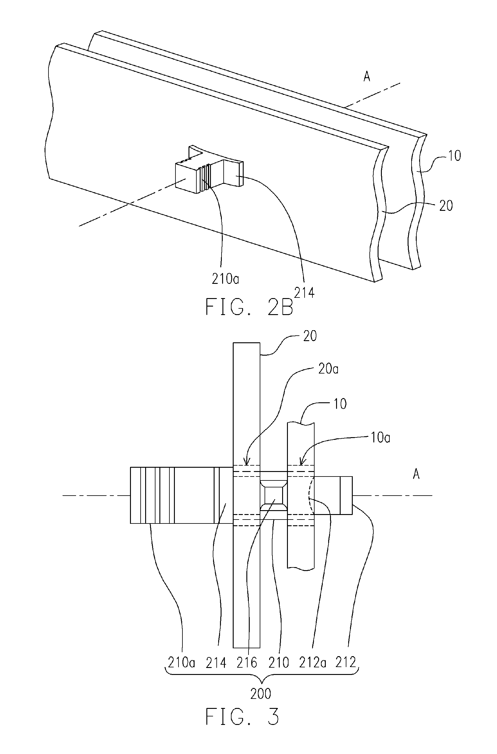 Mounting button used in display module