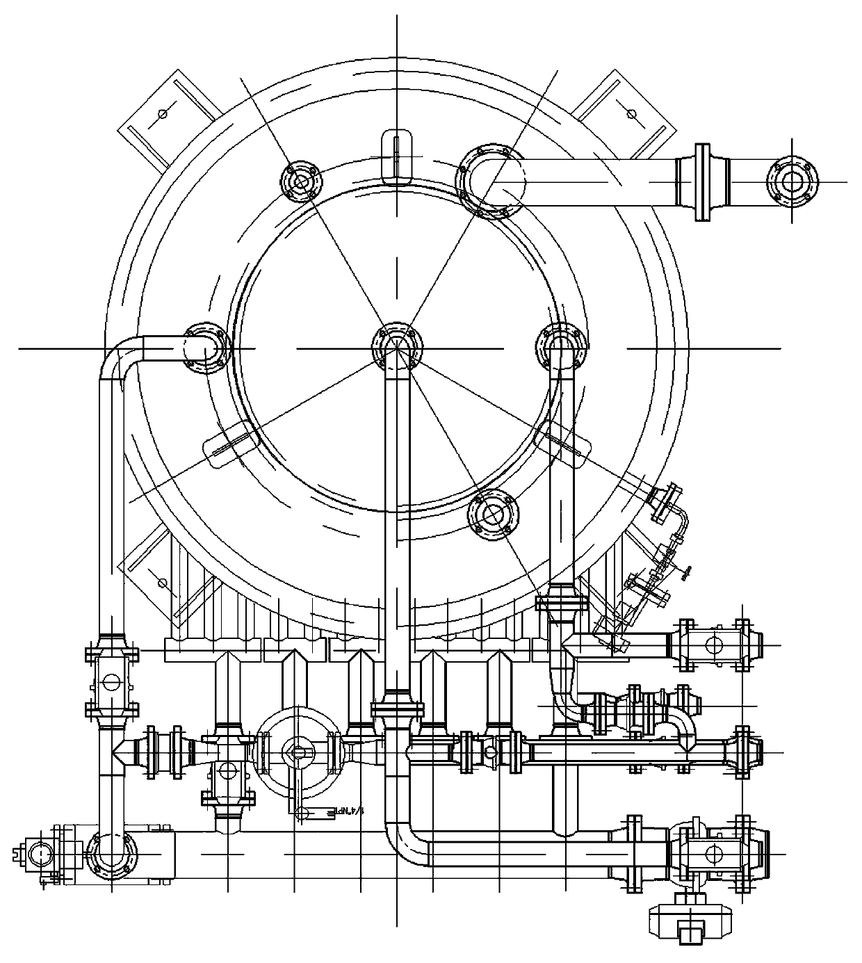 A sorting device for fine rubber powder finished products of waste tires