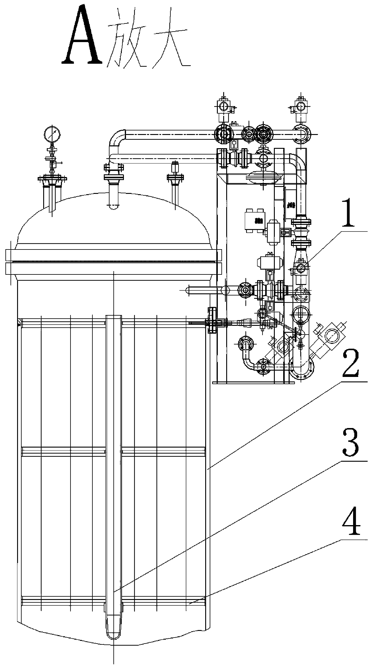 A sorting device for fine rubber powder finished products of waste tires