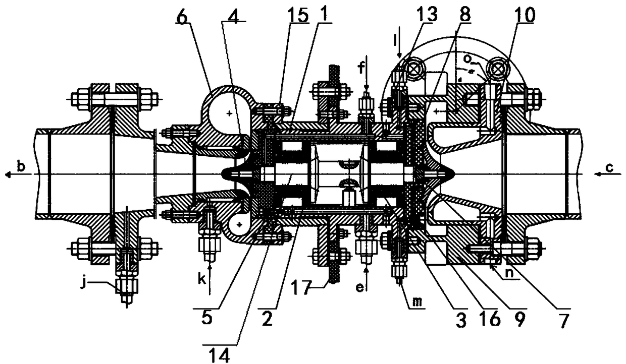 Gas bearing turbine expansion machine