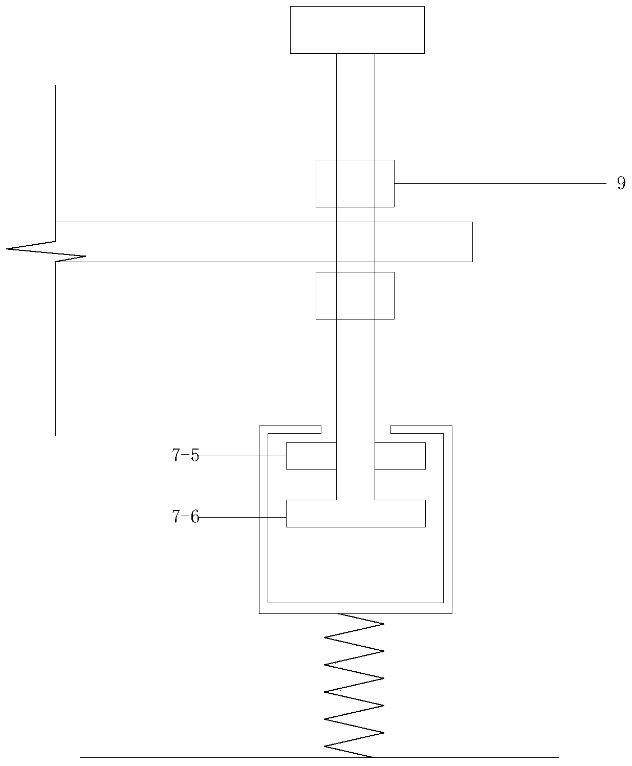 Variable-rigidity vertical vibration isolation/ seismic isolation support