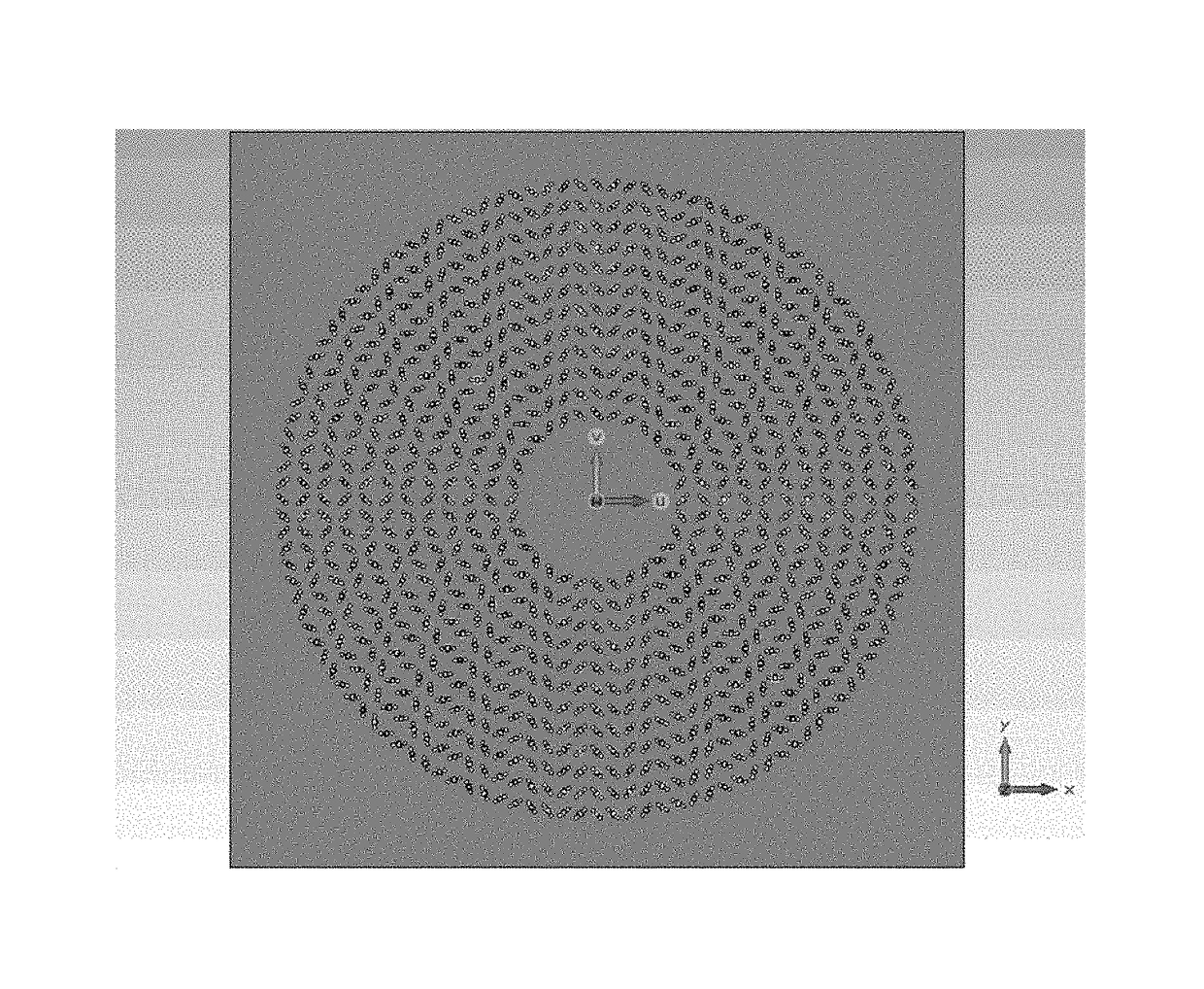 Antenna element placement for a cylindrical feed antenna