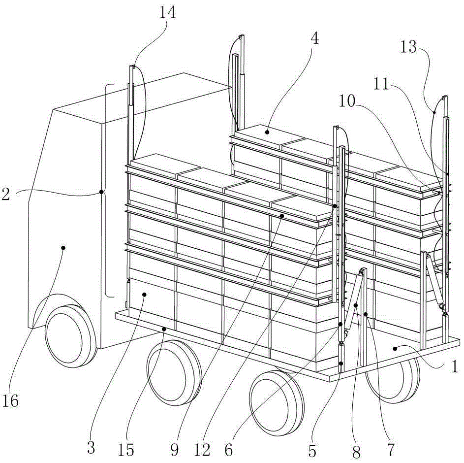 Unfolded type beekeeping platform