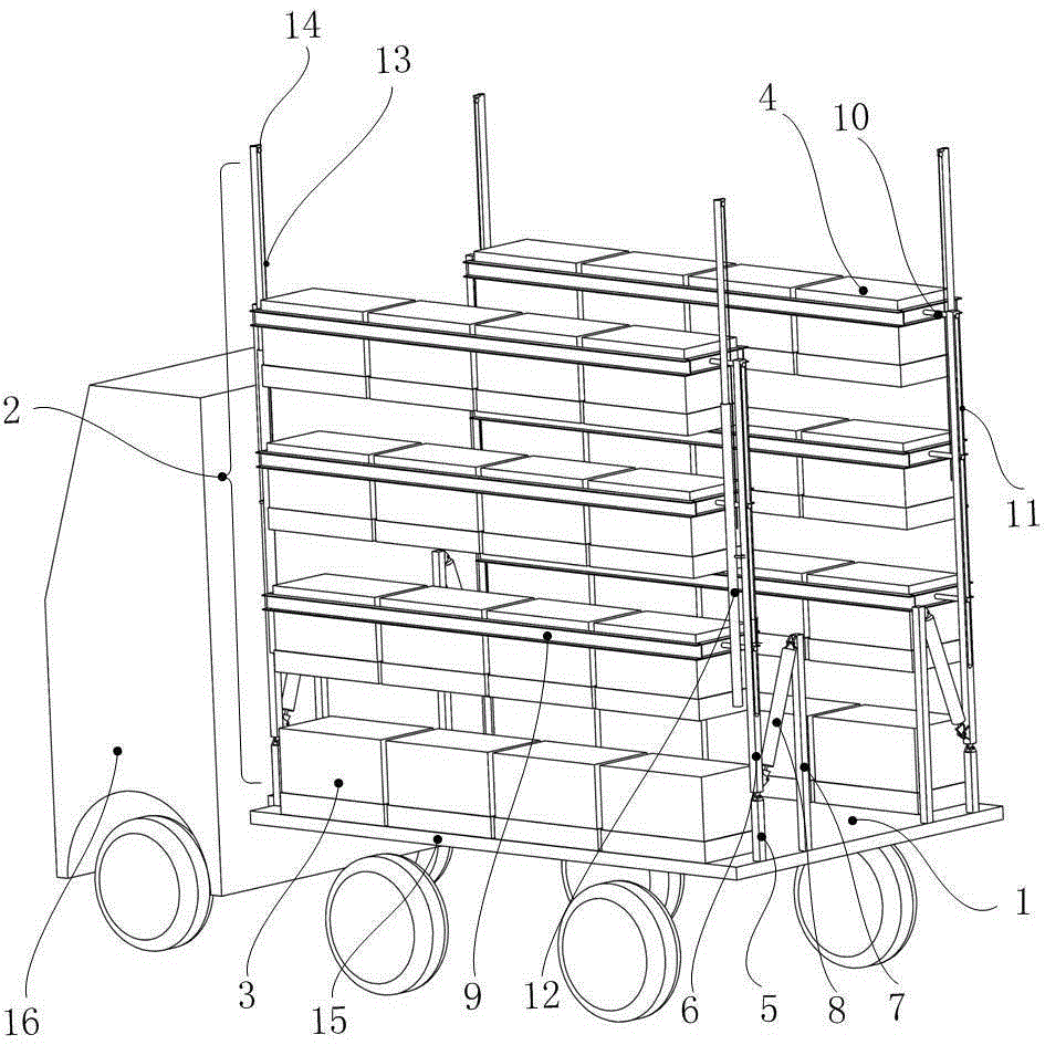 Unfolded type beekeeping platform