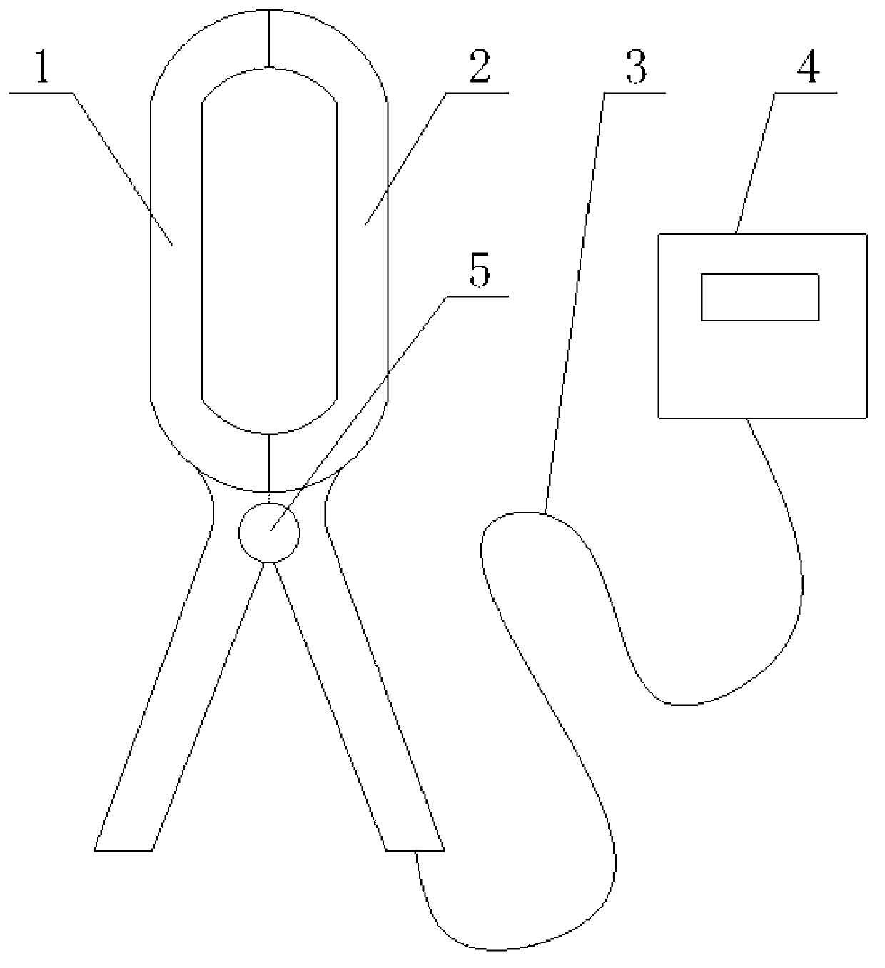 Test clamp meter with large check range