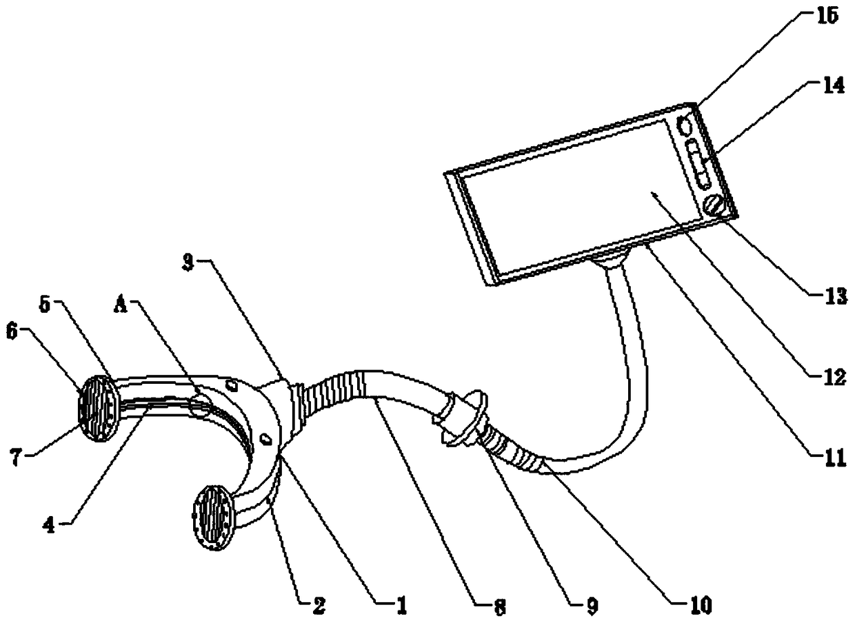 Puncture positioning device for cardiology department