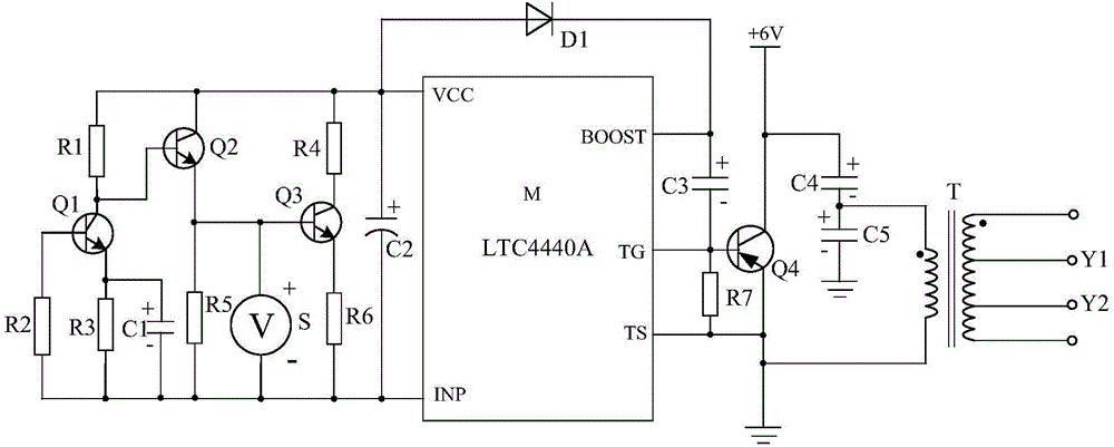 Logic protection amplification type blue-light LED lamp protecting system