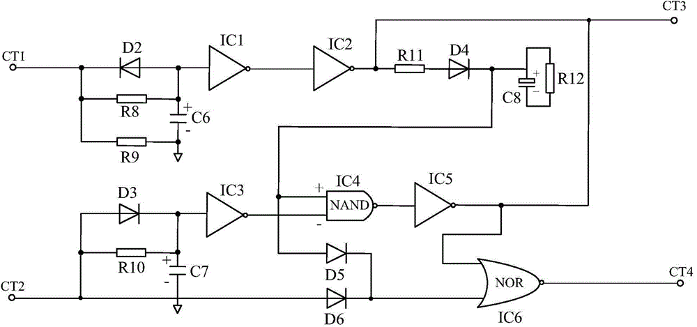 Logic protection amplification type blue-light LED lamp protecting system