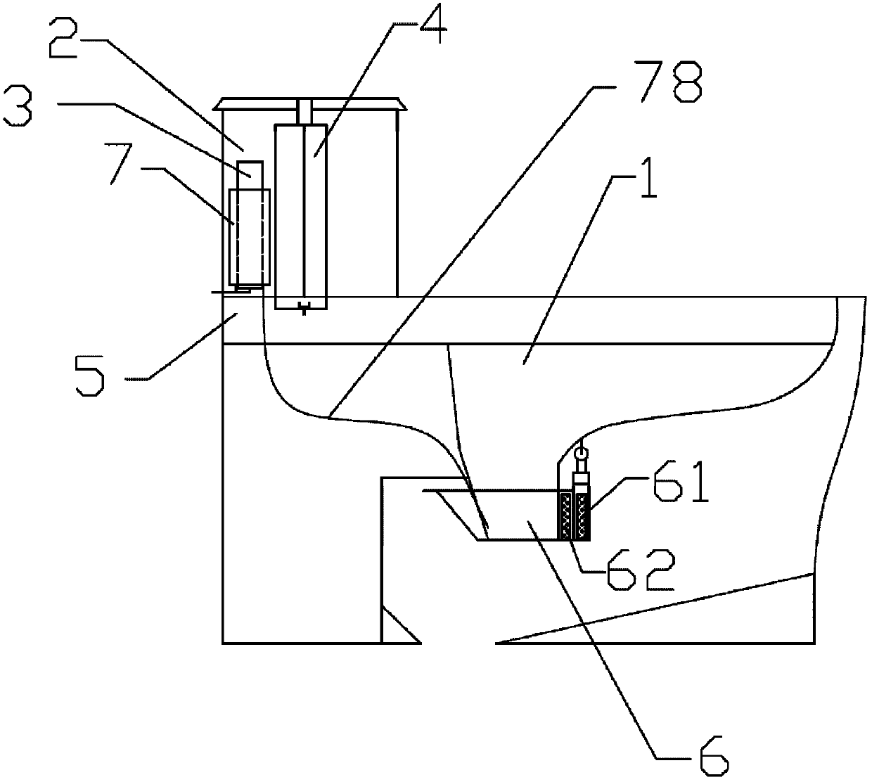 Improved magnetic energy water-saving toilet stool