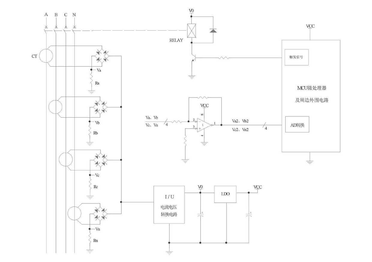 Ground fault protection type electronic tripper tripping device