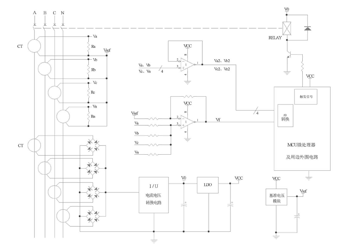 Ground fault protection type electronic tripper tripping device