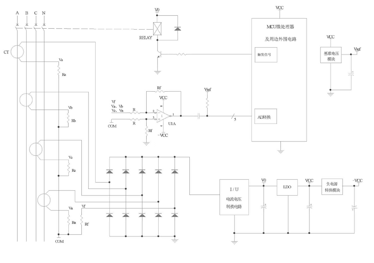 Ground fault protection type electronic tripper tripping device