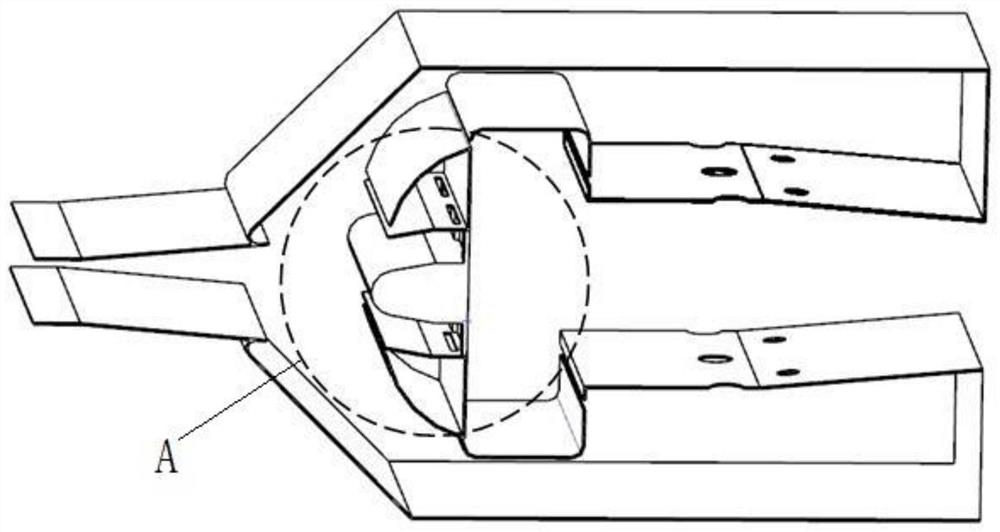 Trapped vortex combustor head device for preventing main flow from being entrained towards cavity