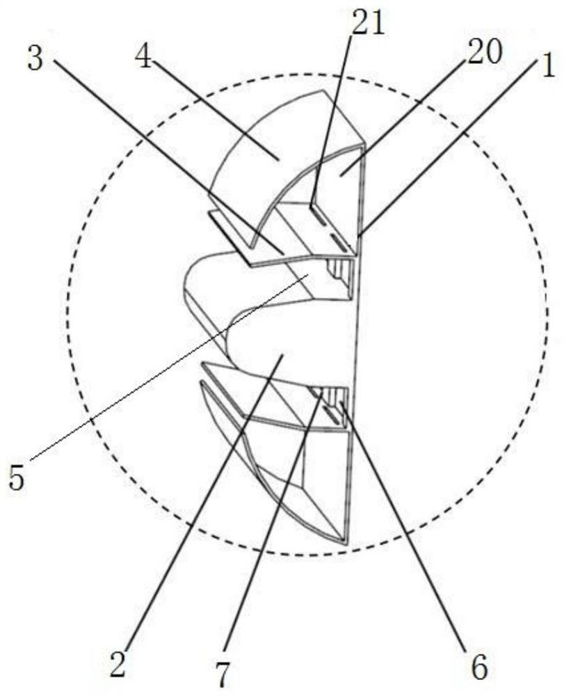 Trapped vortex combustor head device for preventing main flow from being entrained towards cavity