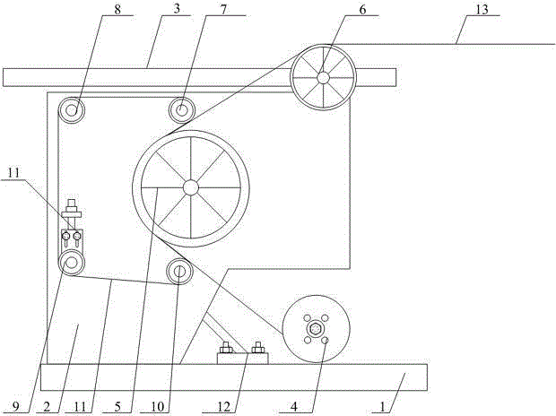 Varnished wire take-up machine