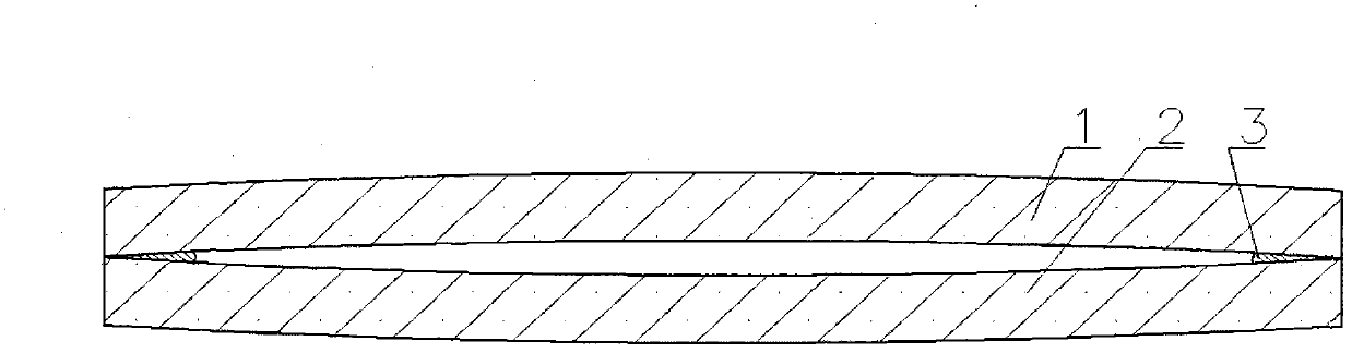 Convex vacuum glass, flat plate vacuum glass and preparation method thereof