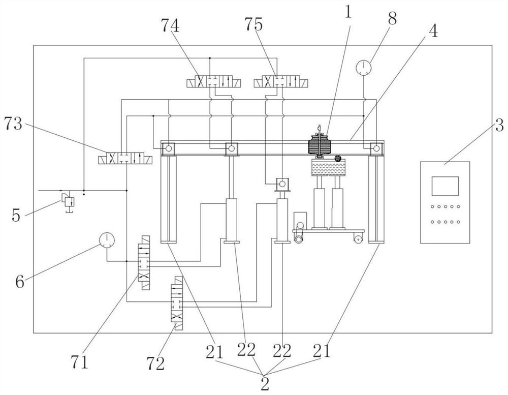 Track coating device and process method