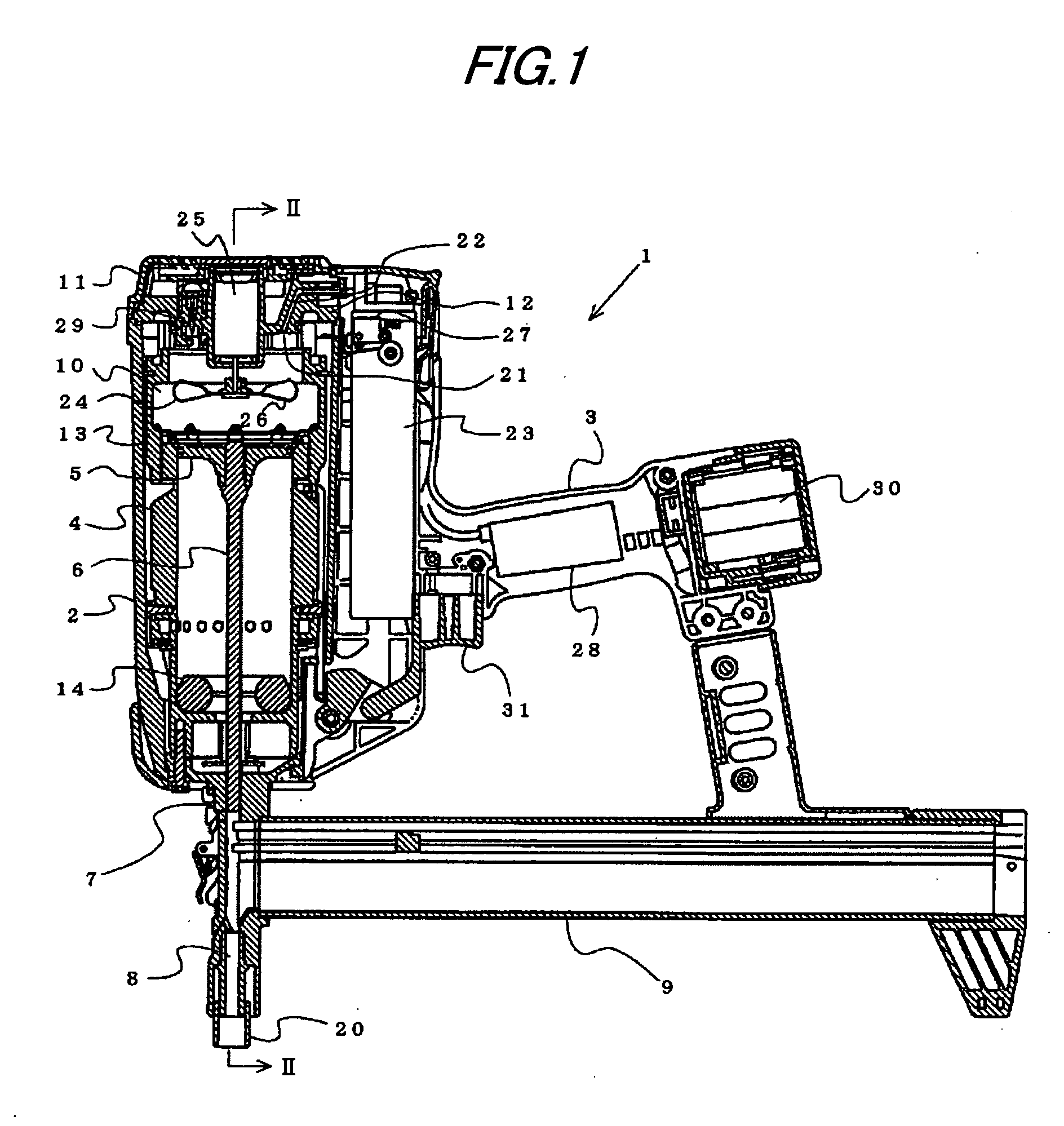 Gas combusion-type impact device